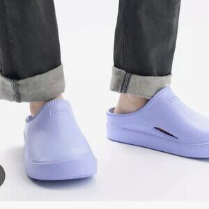 Hunter clogs mules slides purple comfort slip on algae foam Beach Summer clogs 7